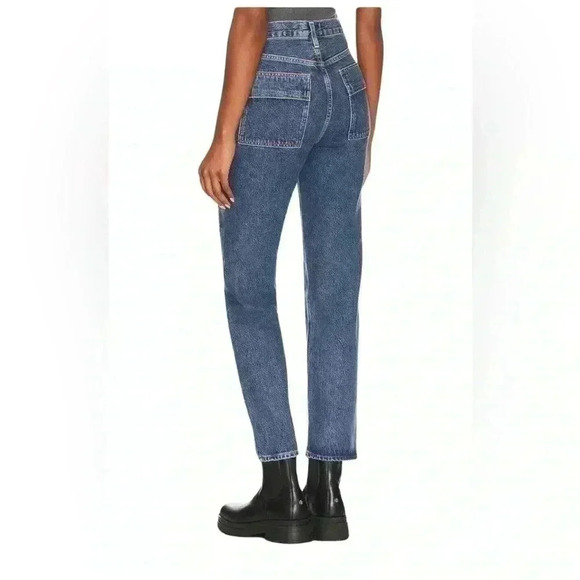 AGOLDE Cooper Cargo Straight Leg Jeans in Rank Size 31 Color Regulation - Picture 4 of 15